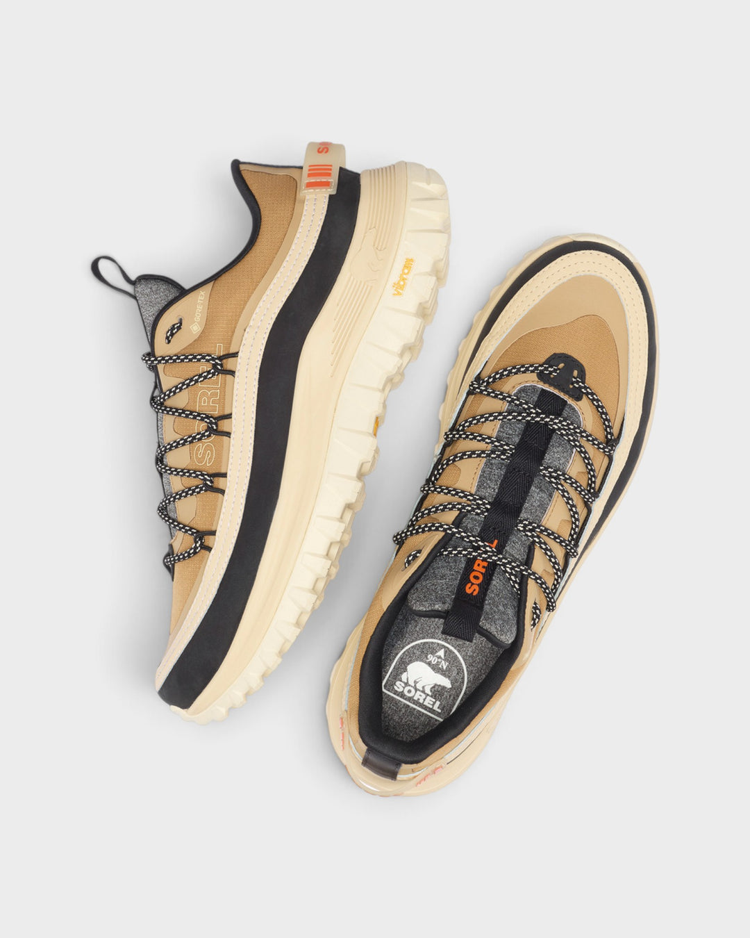 Sorel Callsign Horizon Low GTX Caribou Buff, Caribou Beige – vue U