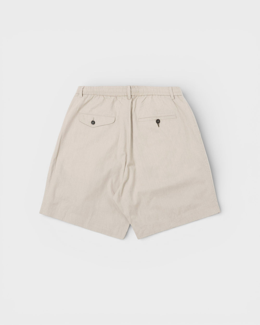 Pleated Track Short Kennedy Stripe Brown