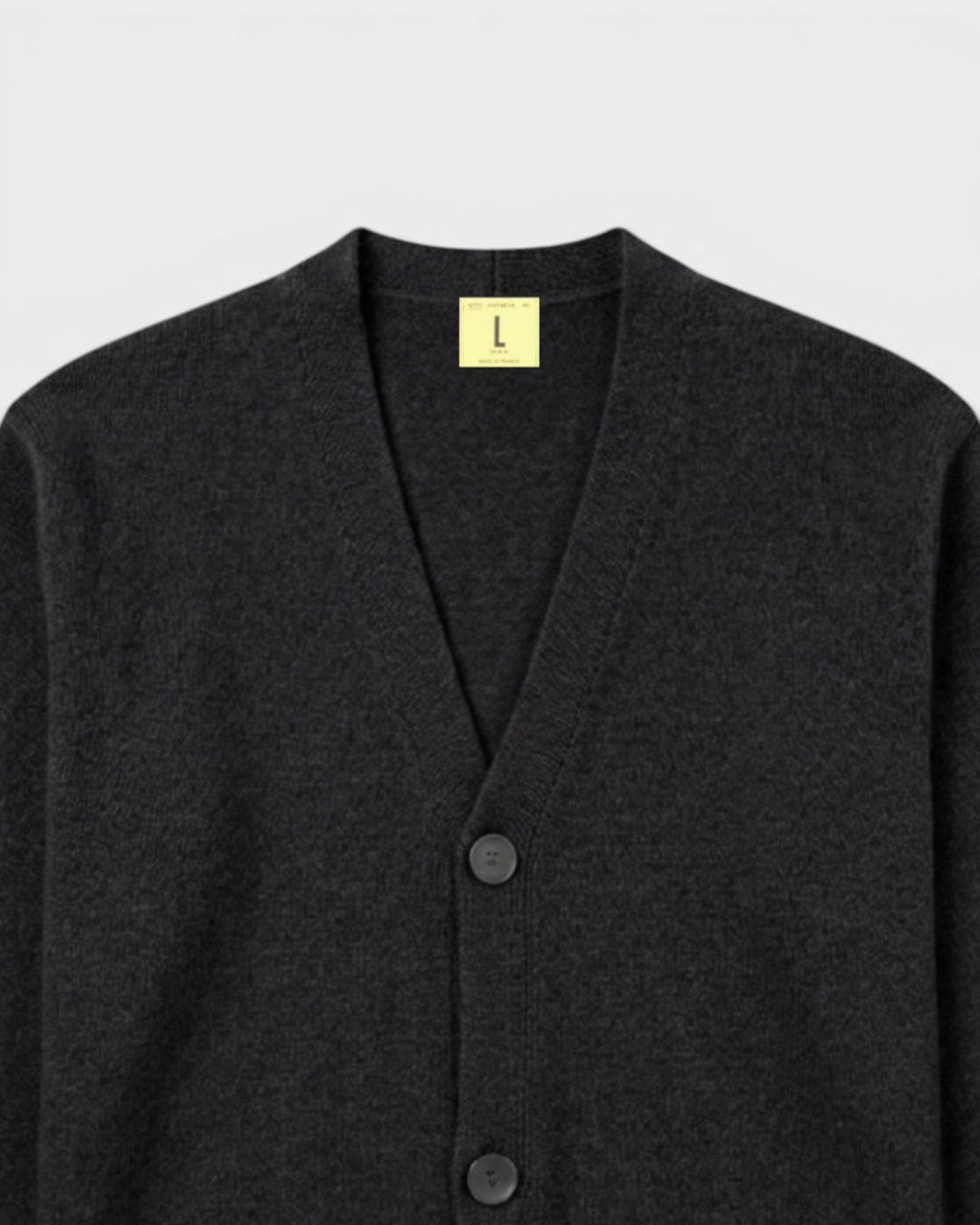 Cardigan Armen Charcoal - détail 1