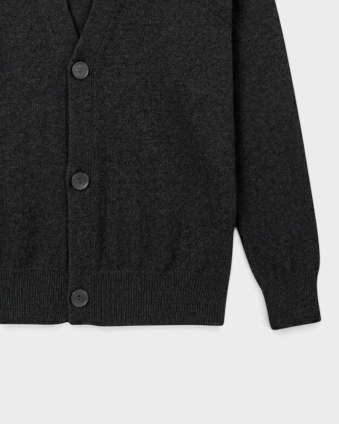 Cardigan Armen Charcoal - détail 2