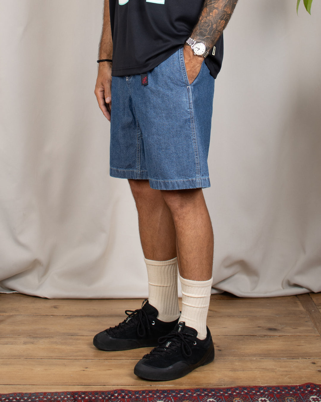 Japanese Chambray Short Blue