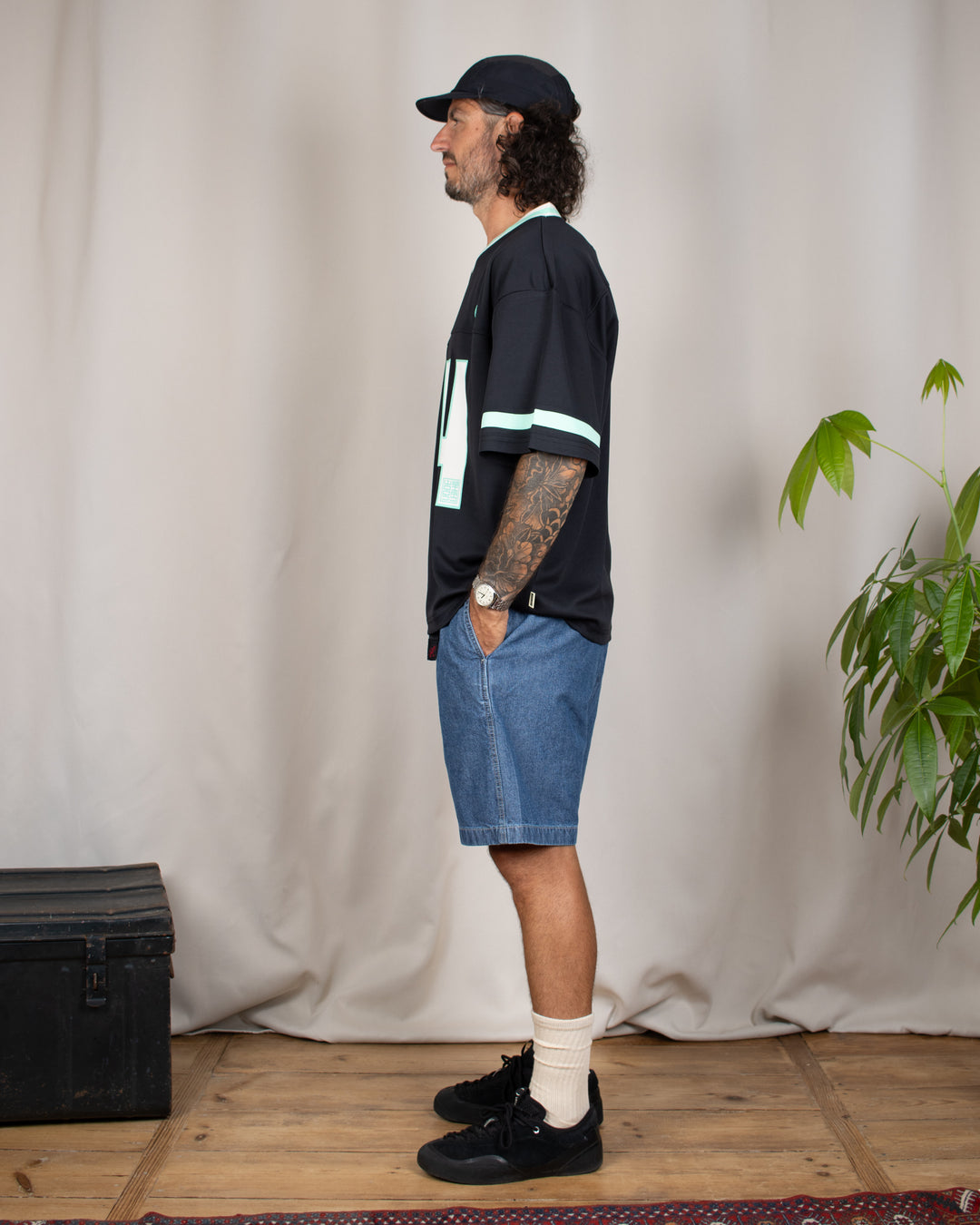 Japanese Chambray Short Blue