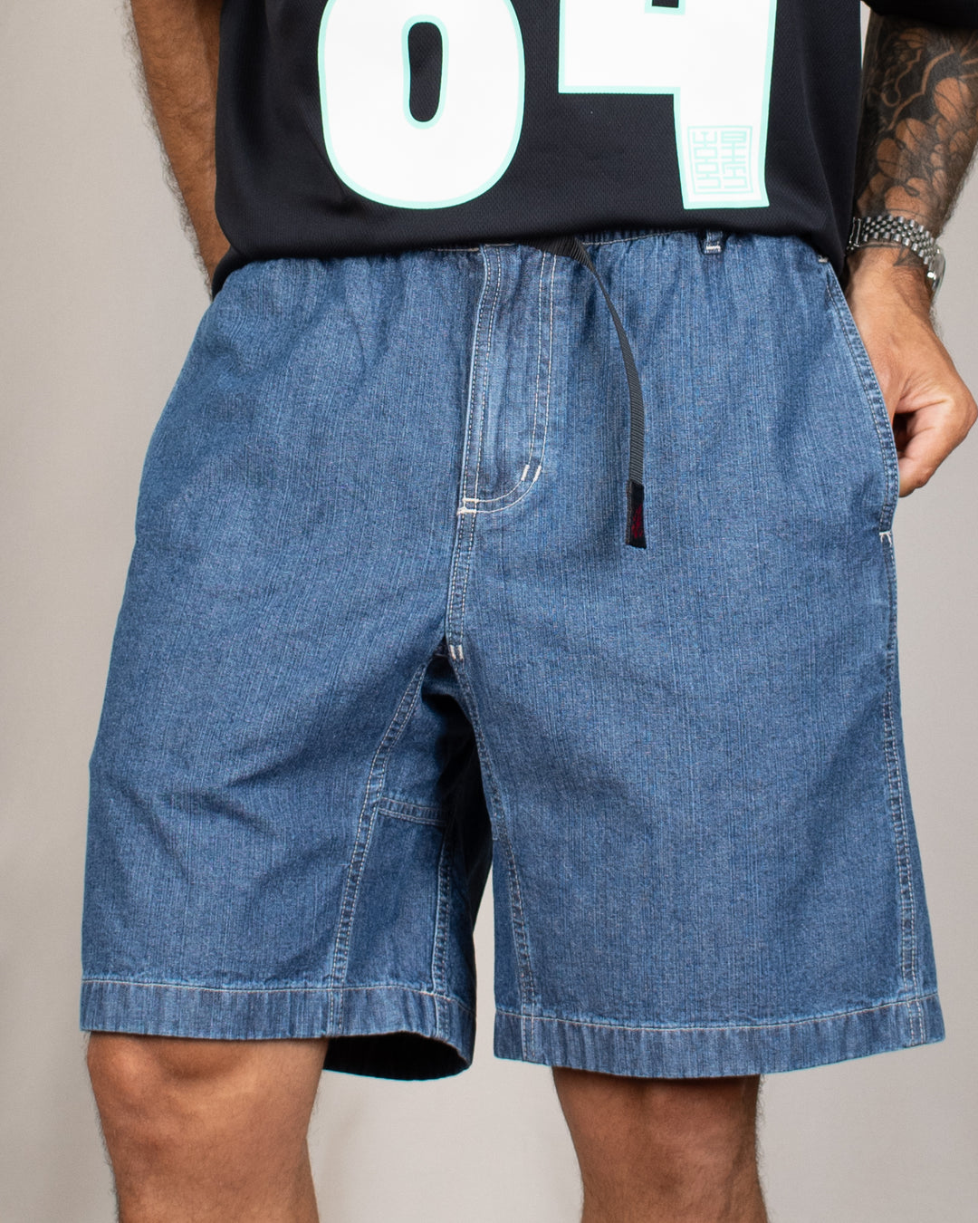 Japanese Chambray Short Blue