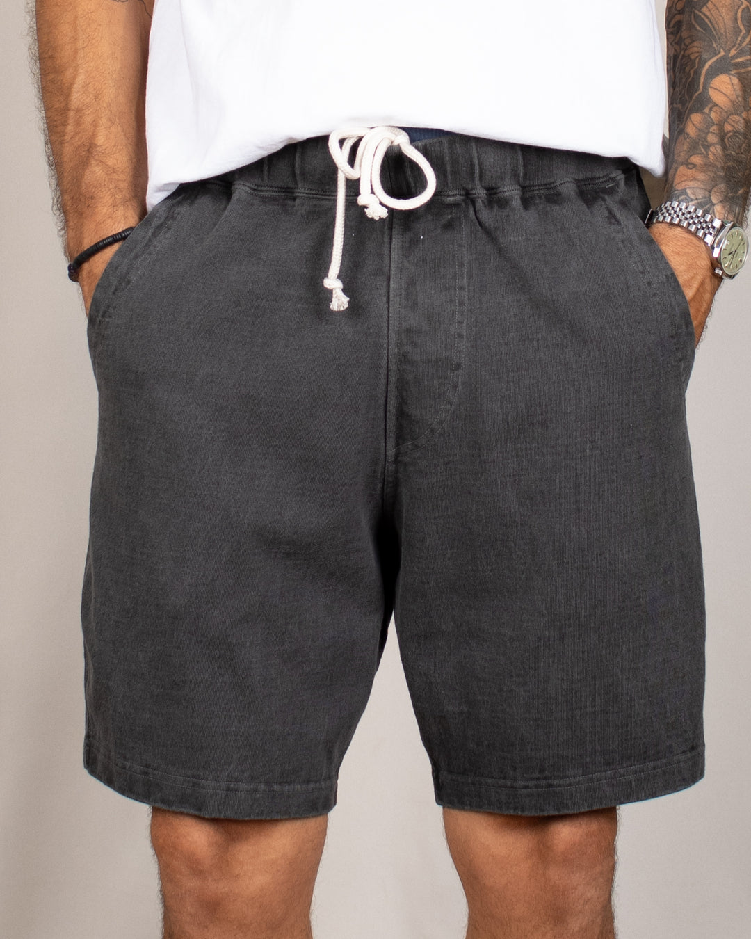 Travel Shorts Heavy Cotton P-Black