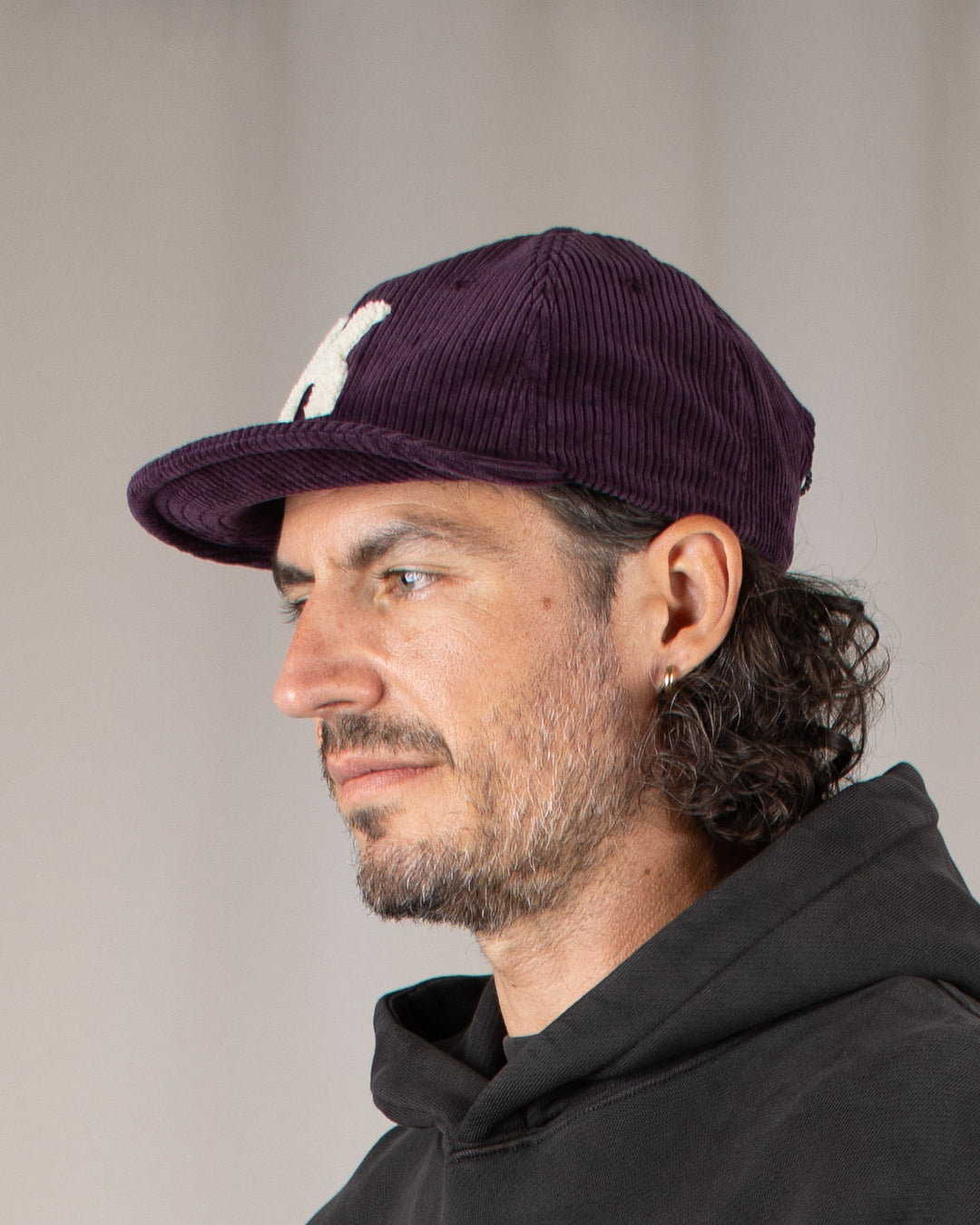 Corduroy Logo Cap Purple