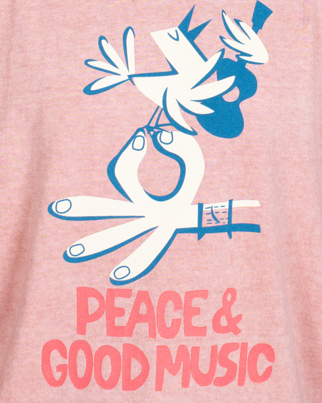 Peace & Good Music SS Tee P-Coral