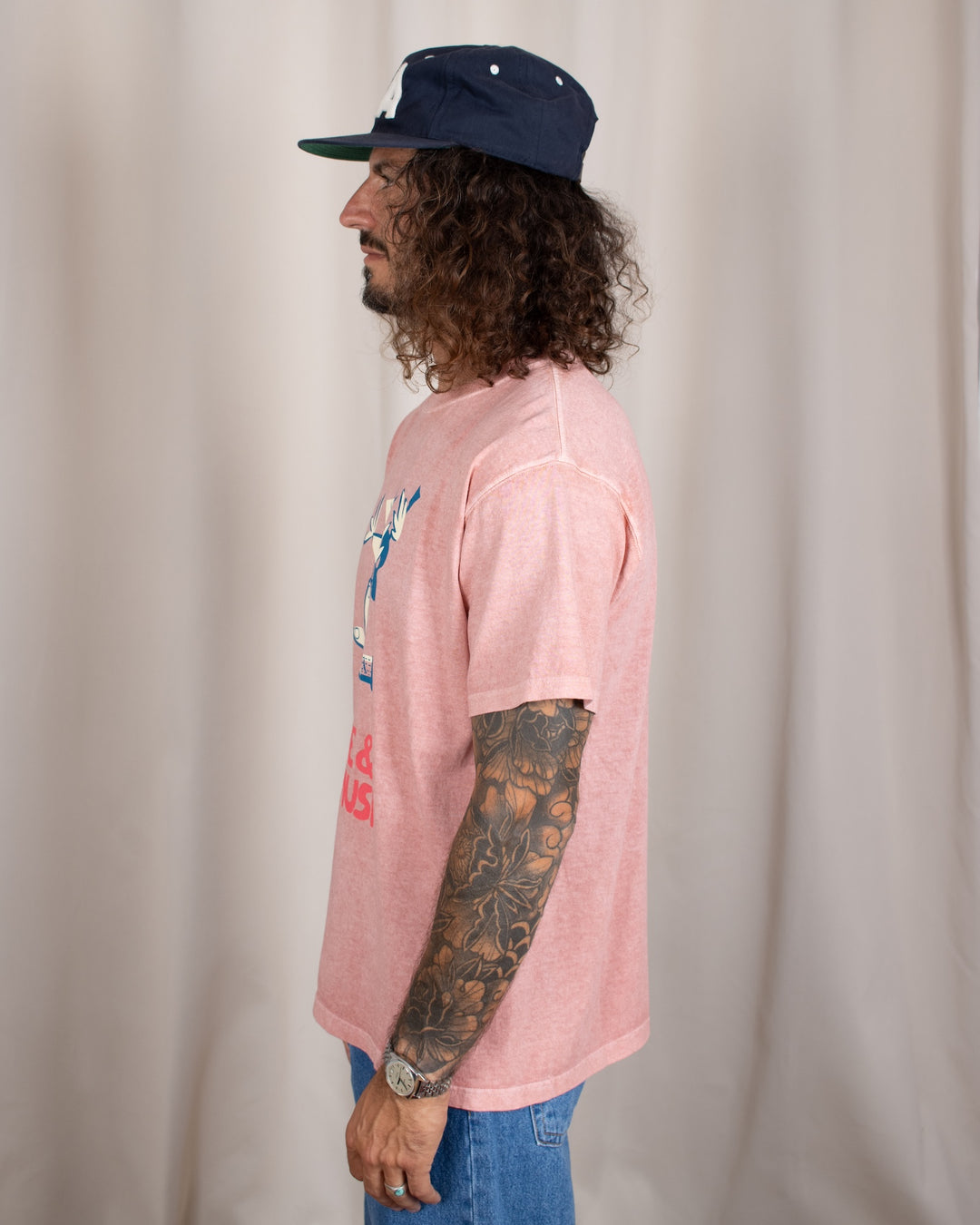 Peace & Good Music SS Tee P-Coral