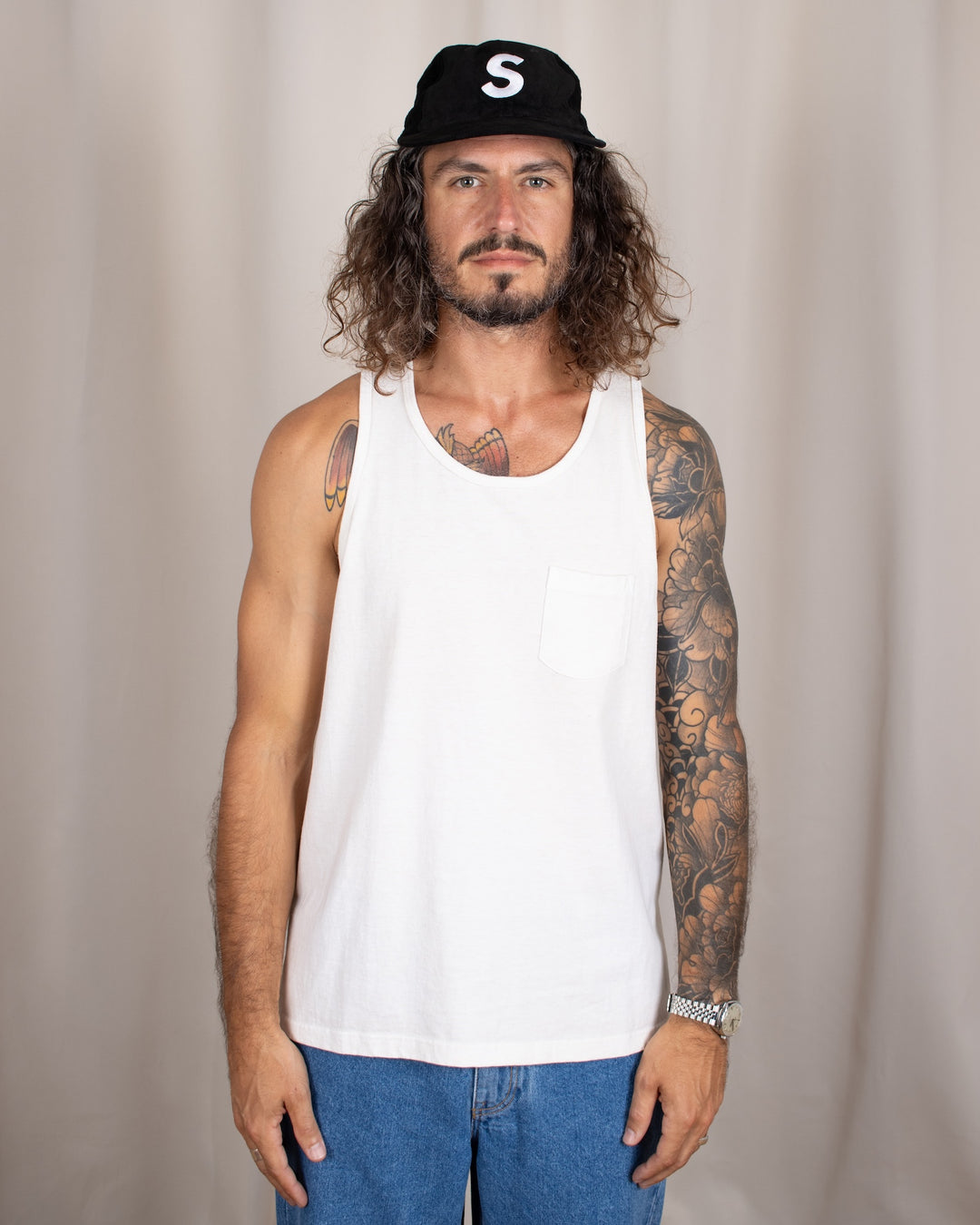 Pocket Tank Top P-Natural