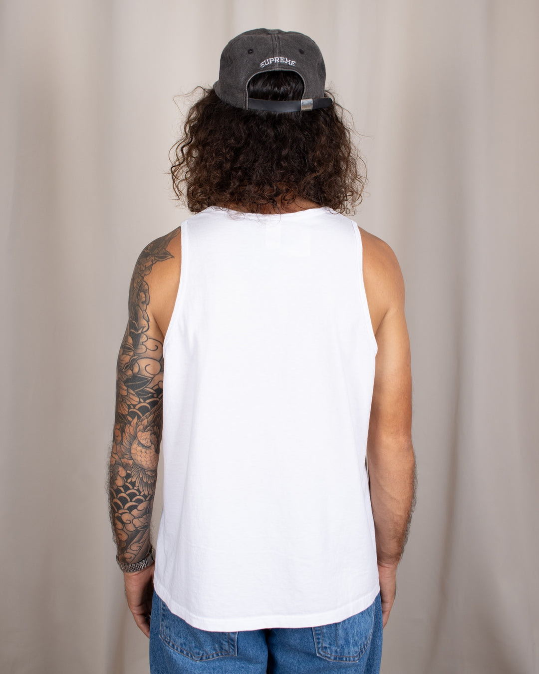 Pocket Tank Top White