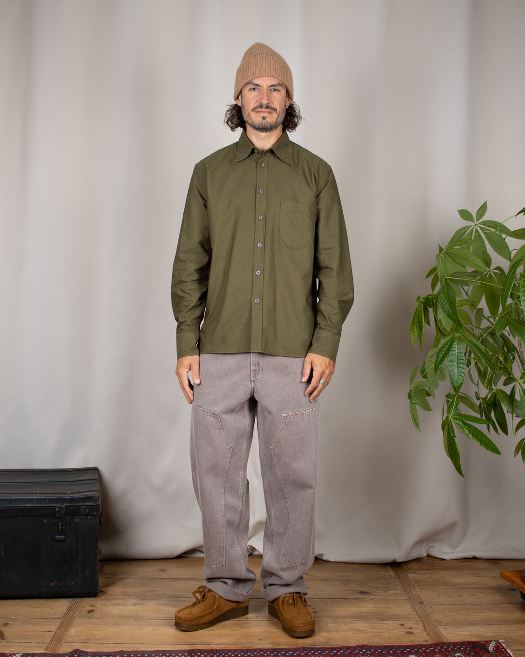 Lazy Day Shirt R. Oxford Olive