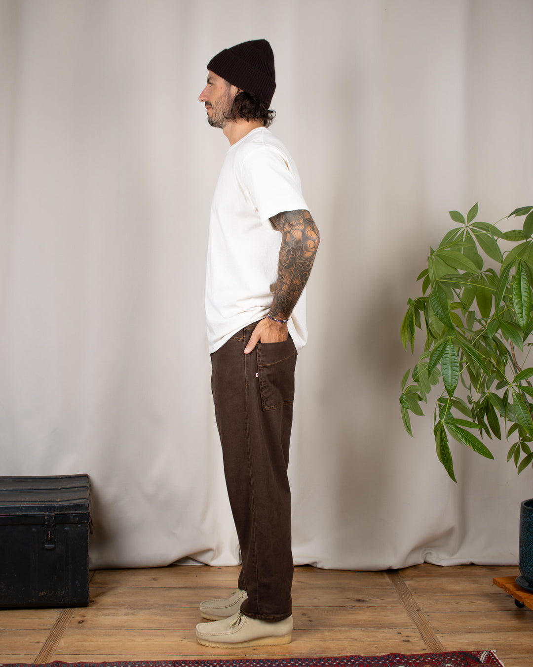 Japan Square Pocket Jeans Moro