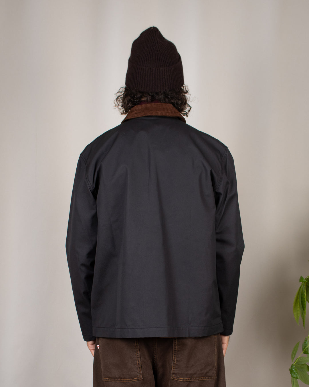 Waxed Barn Coat Black
