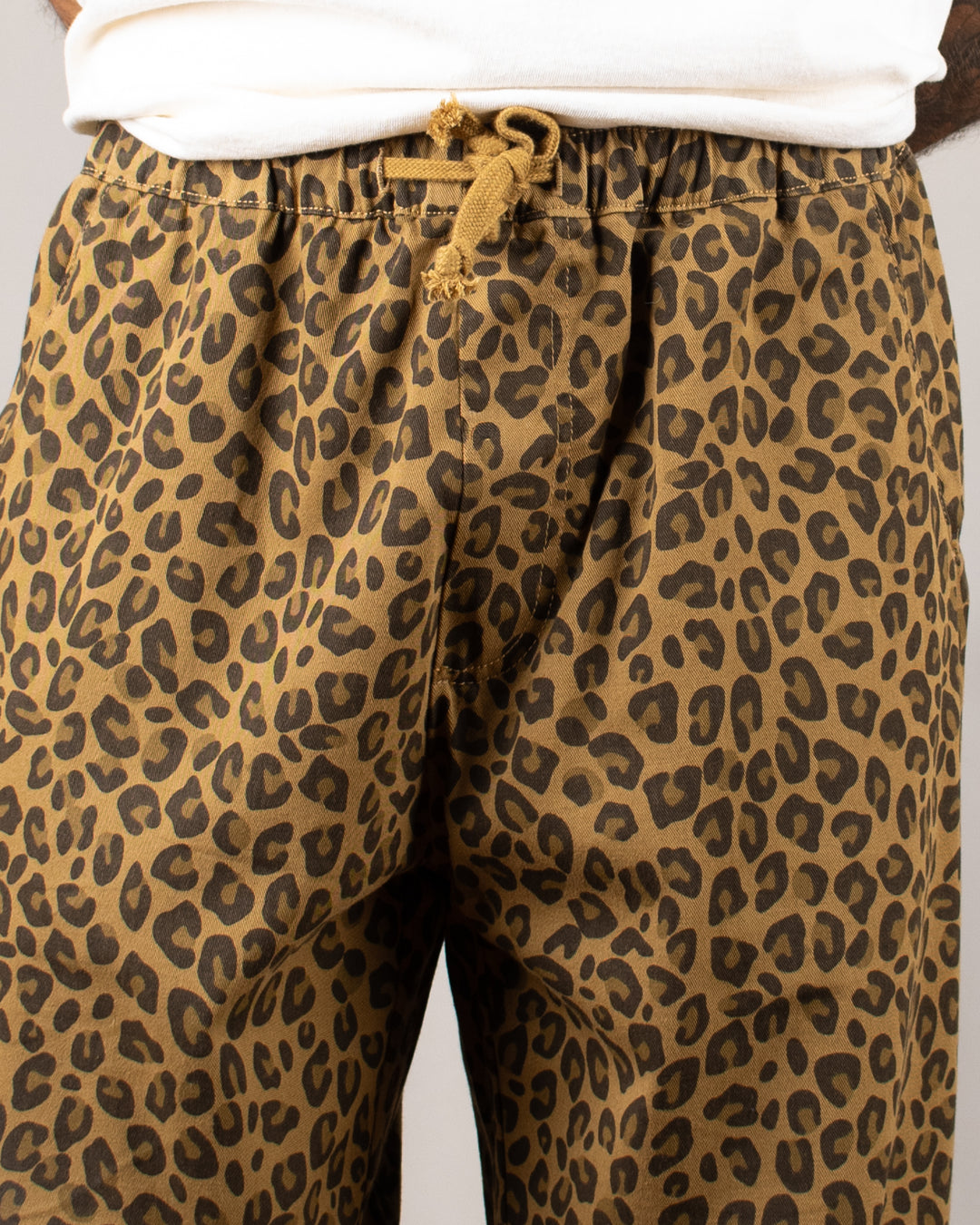 Patterned Easy Chef Pants Brown Leopard