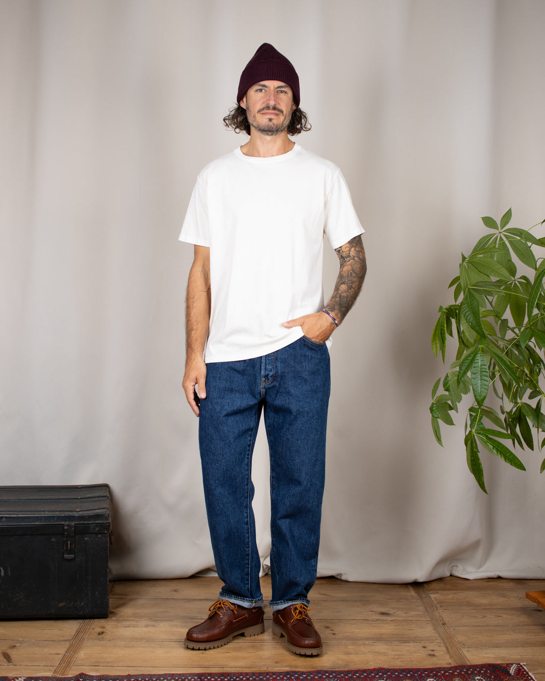 Denim01 Loose Tapered Jeans Seasonal Blue