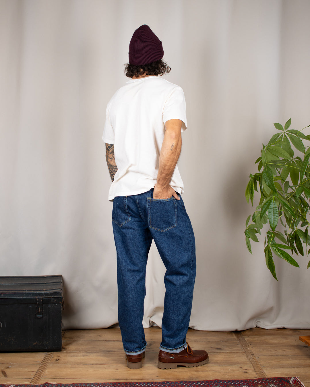 Denim01 Loose Tapered Jeans Seasonal Blue