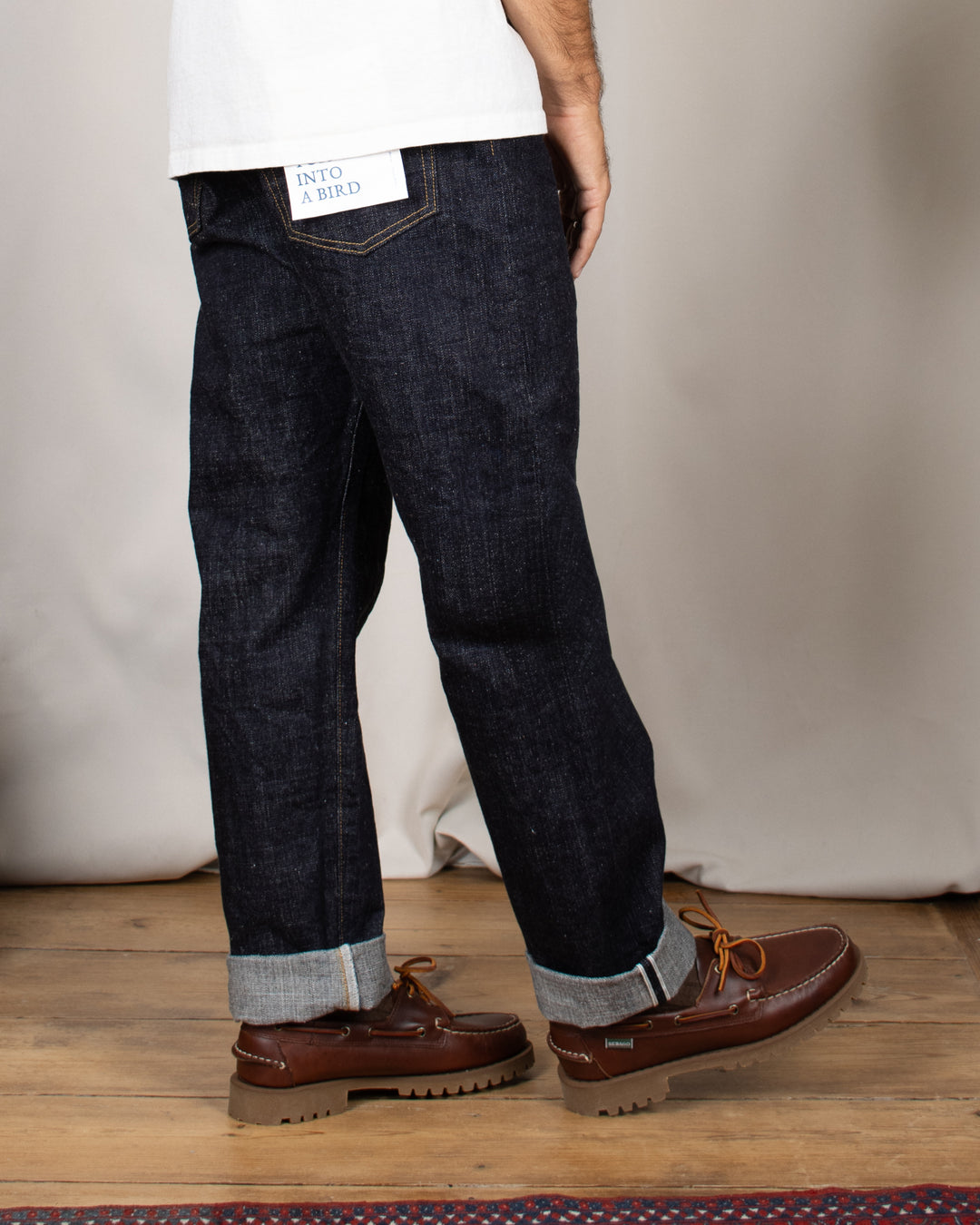 0611 15.5oz Slub Nep Denim Relax Fit One Wash Indigo
