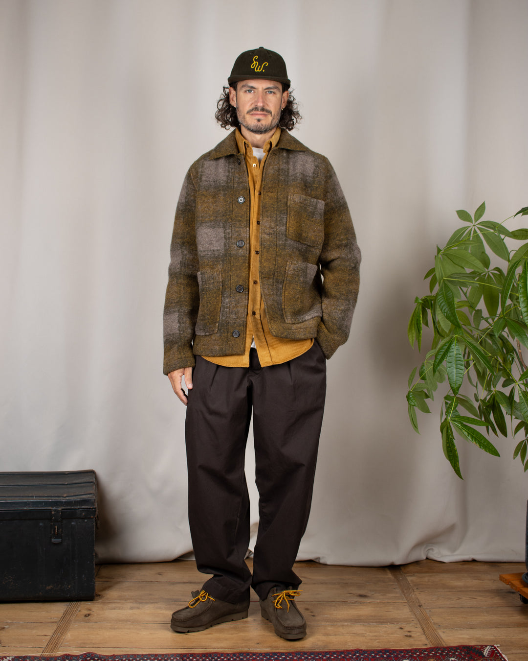 Oxford Pant Micro Canvas Brown