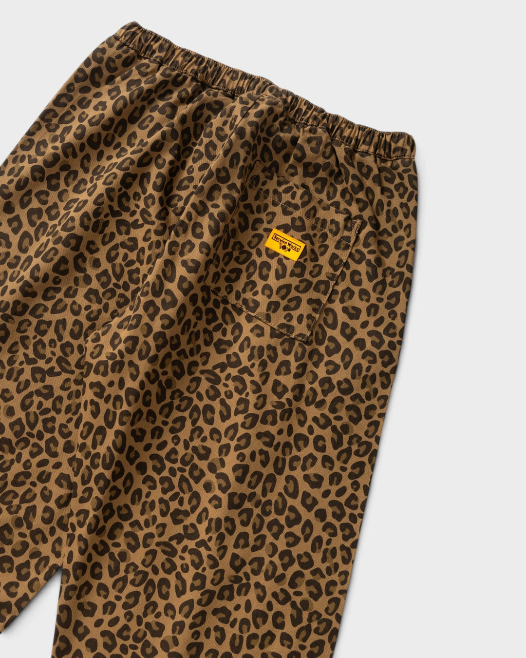 Patterned Easy Chef Pants Brown Leopard