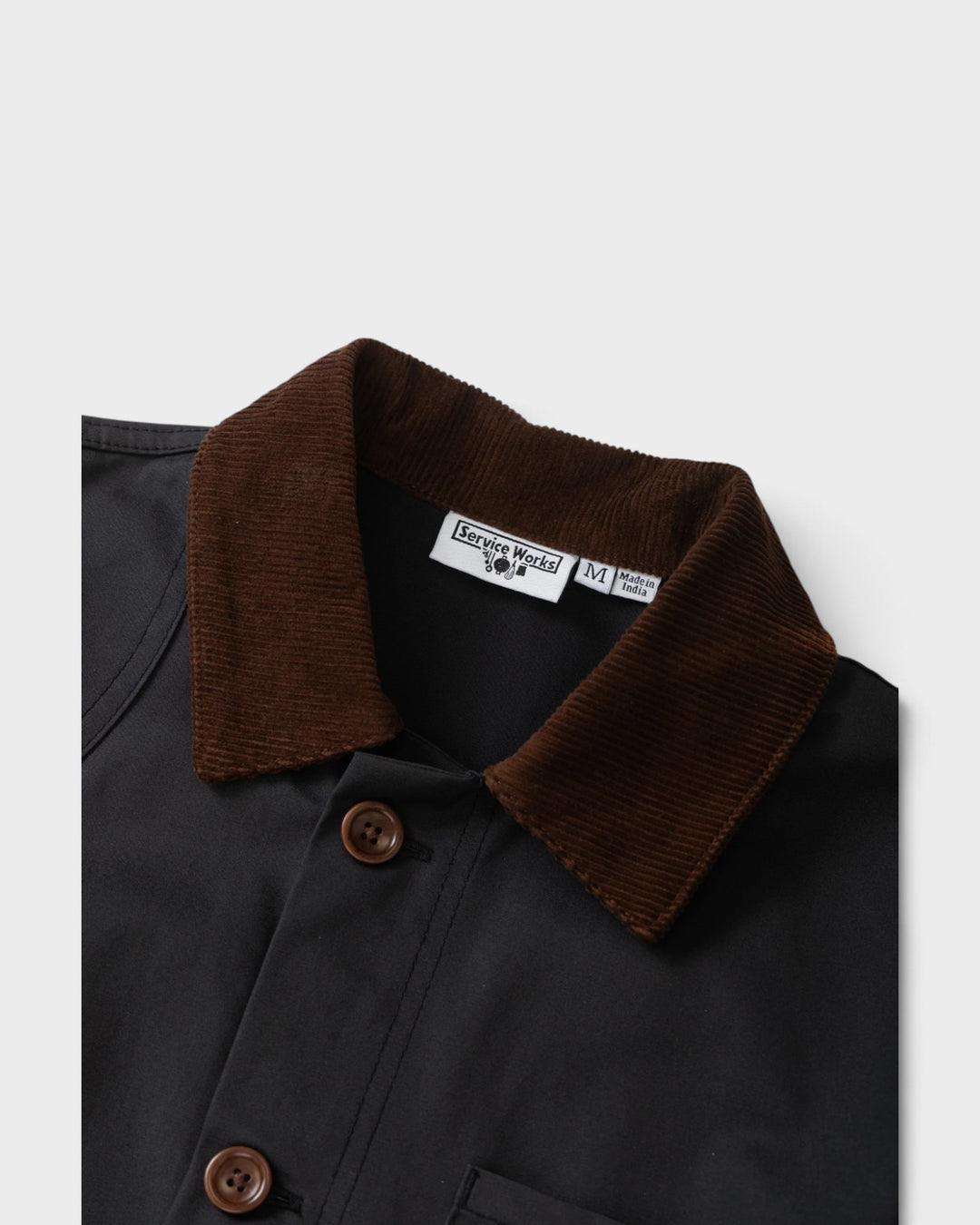 Service Works Waxed Barn Coat Black - vue 3