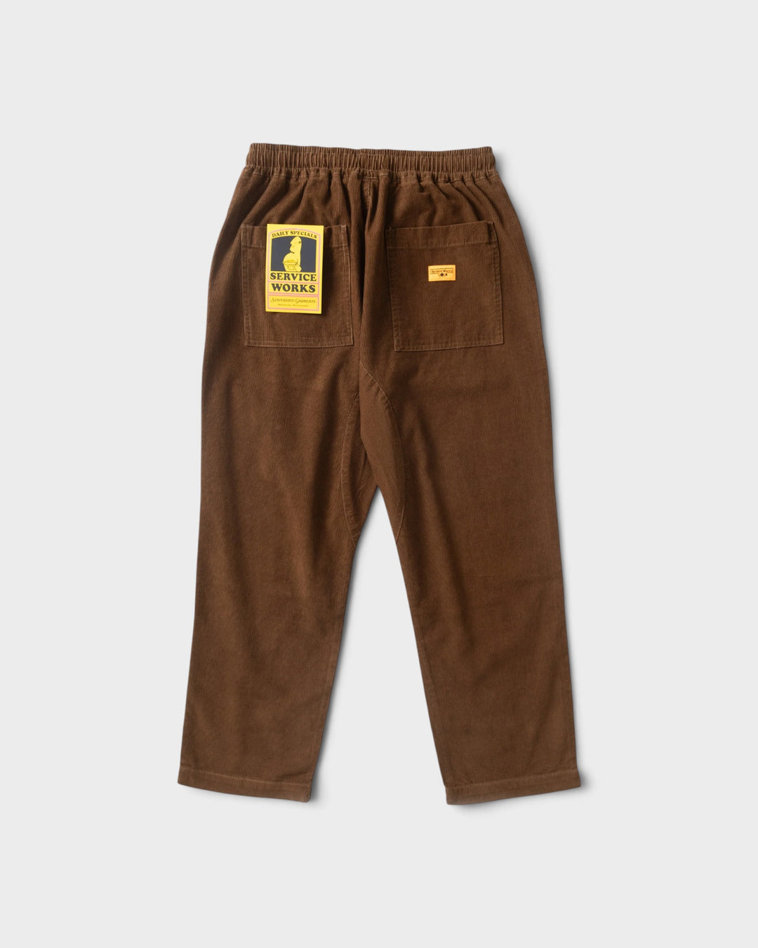 Service Works Fine Cord Chef Pants Bark