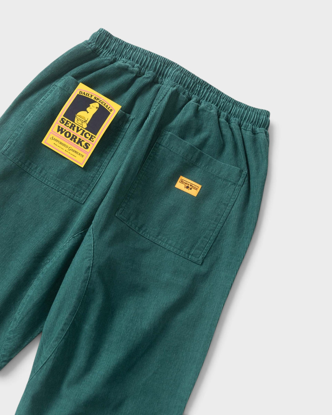 Service Works Fine Cord Chef Pants Green