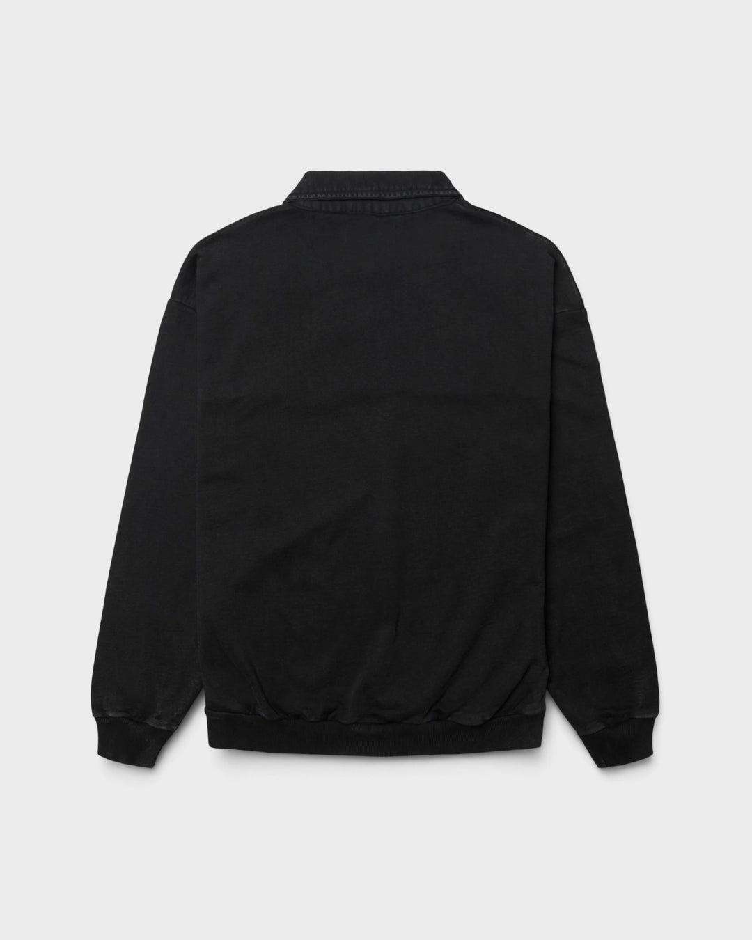 WBLoke Washed Zip Polo Black – vue 6
