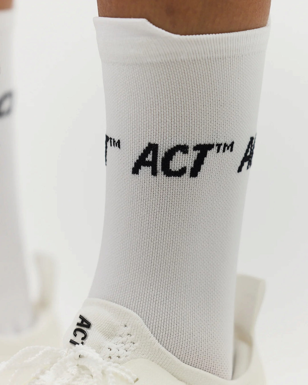 ACT Running FitLite Chaussettes Blanc — vue portée