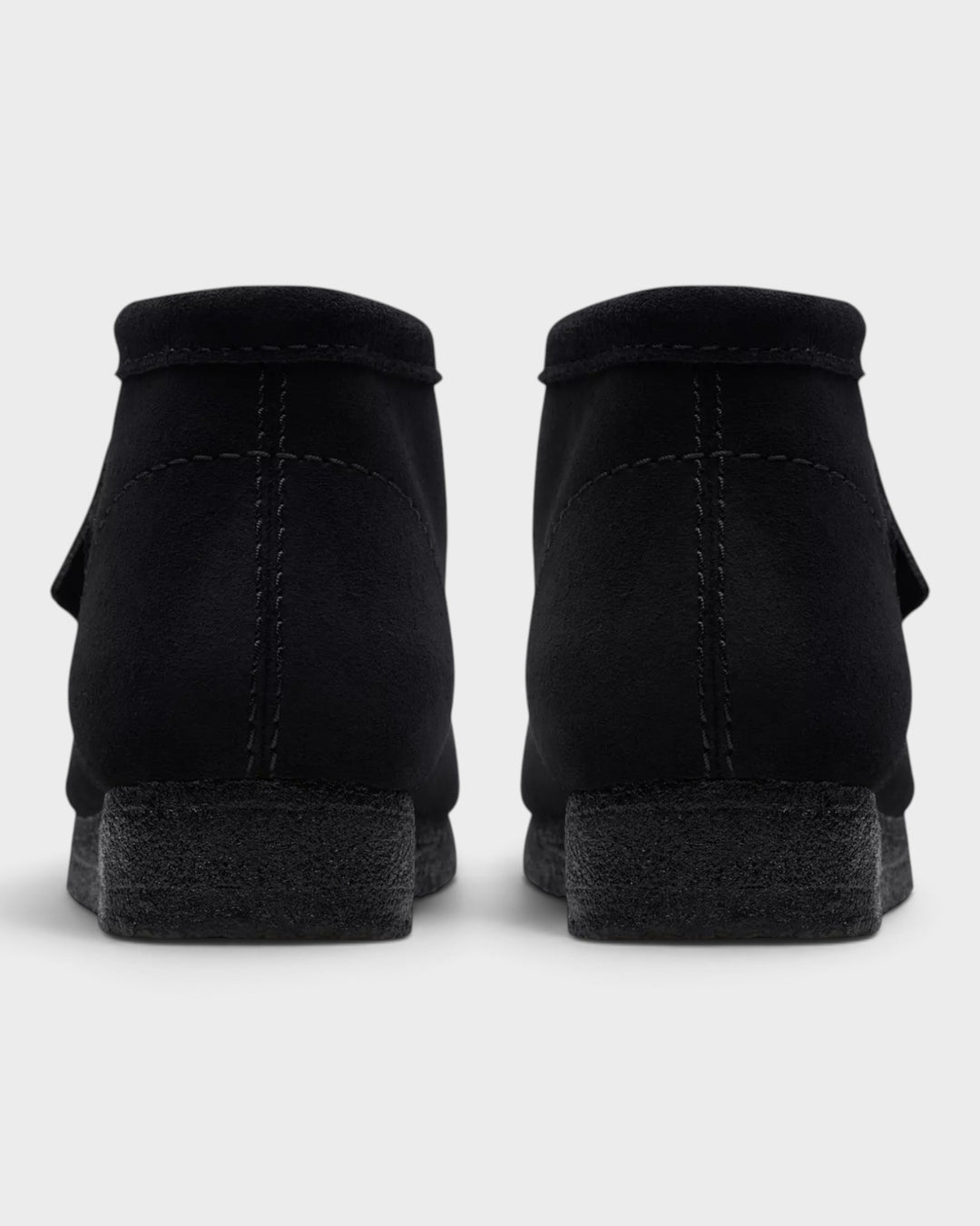 Clarks Wallabee Boot Black Suede — vue arrière