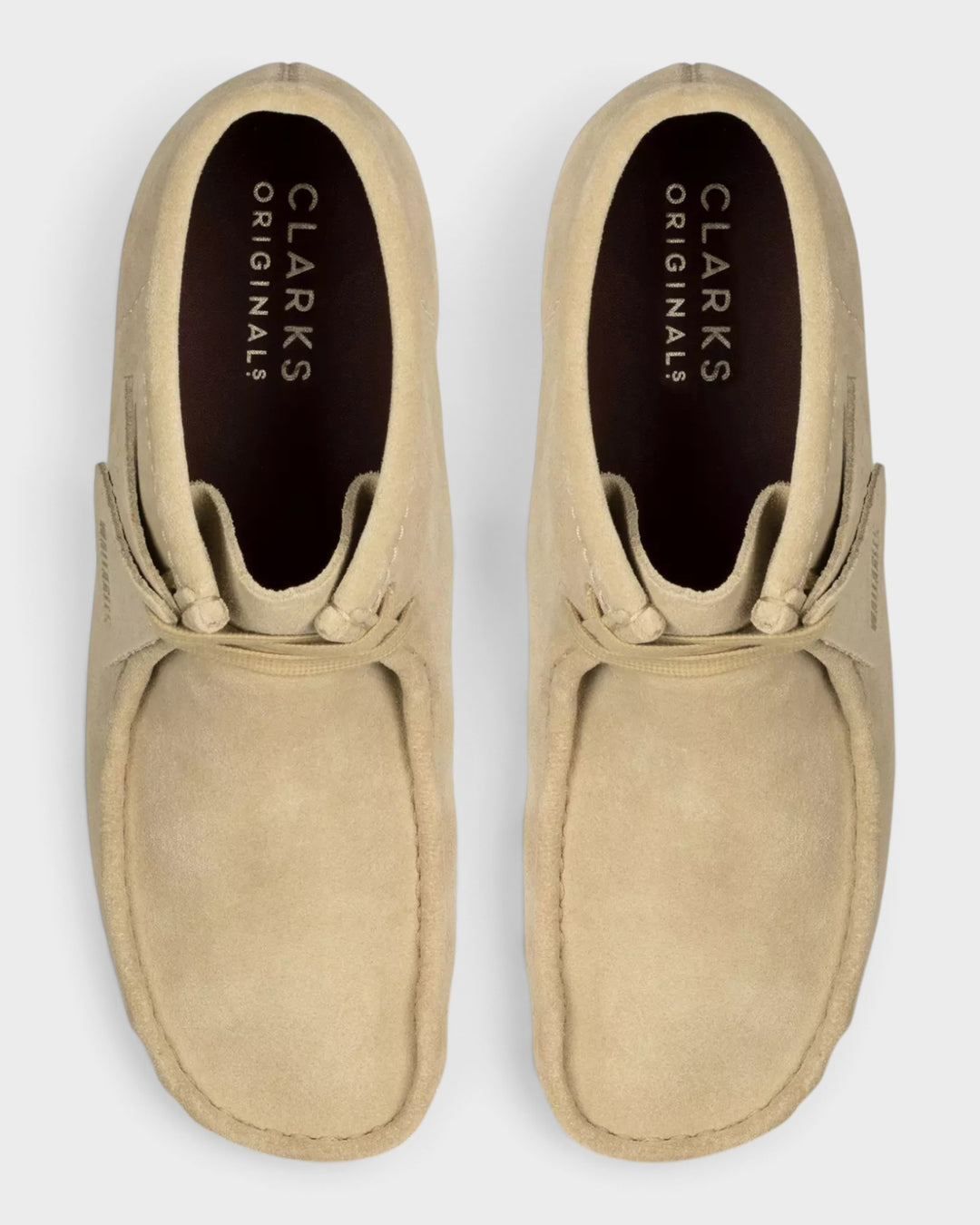 Clarks Wallabee Boot Maple Suede — vue de dessus