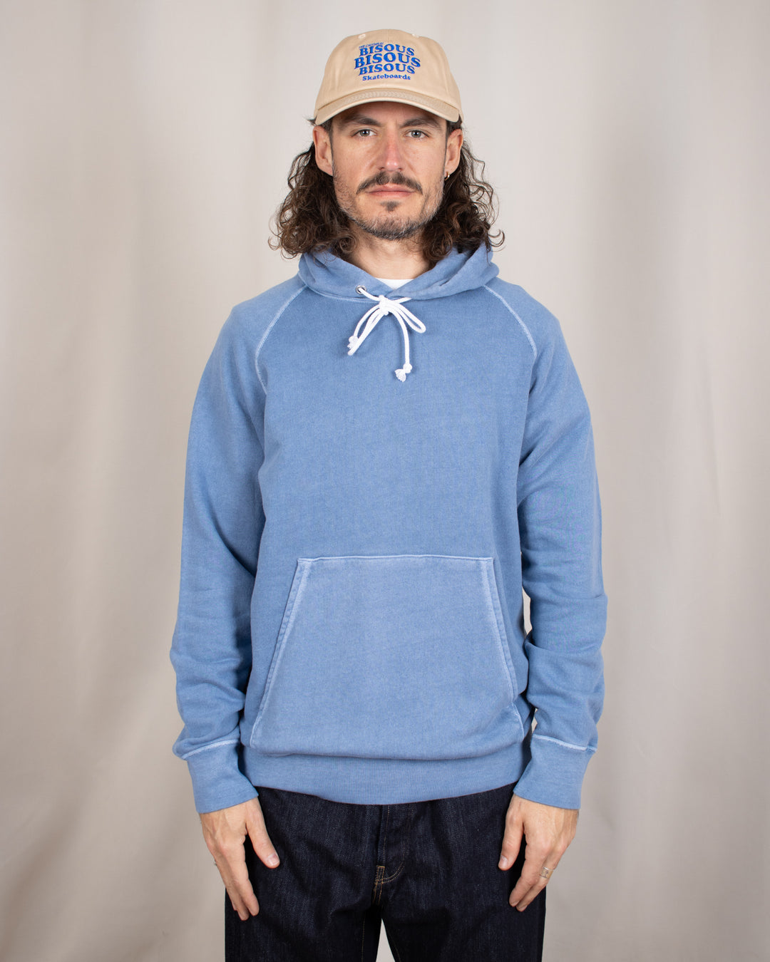 Raglan Pullover Hood Sweat P-Ajisai