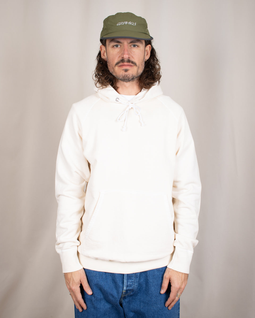 Raglan Pullover Hood Sweat P-Natural