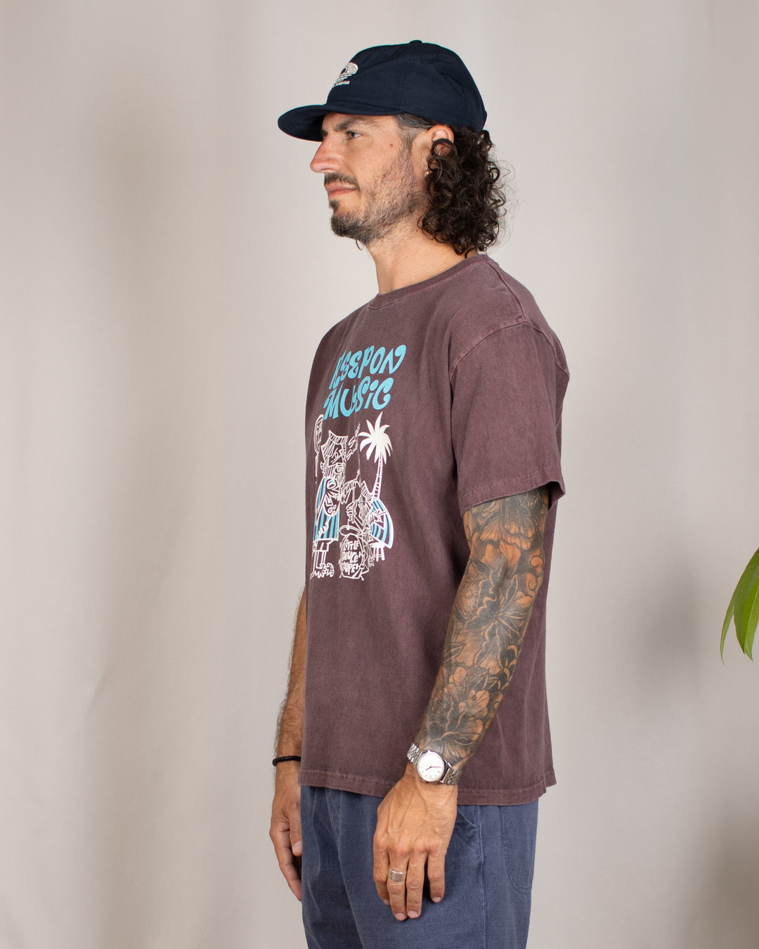Keep On Music SS Tee P-Bordeaux