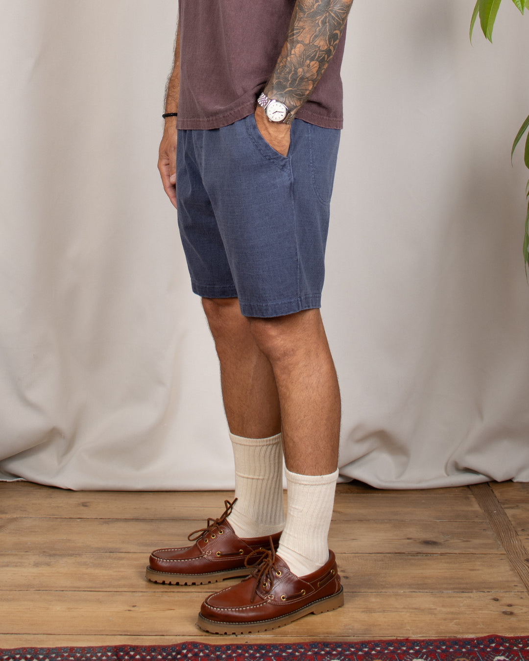 Travel Shorts Heavy Cotton P-Navy