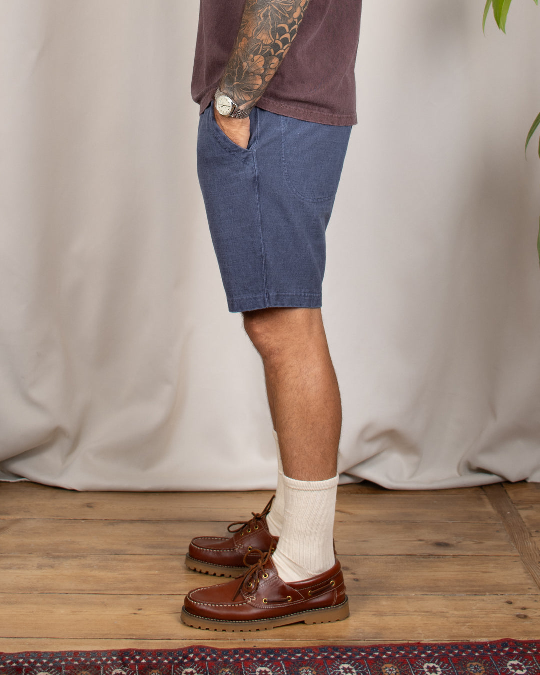 Travel Shorts Heavy Cotton P-Navy