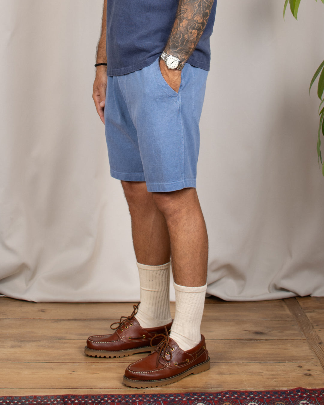 Travel Shorts Heavy Cotton P-Ajisai
