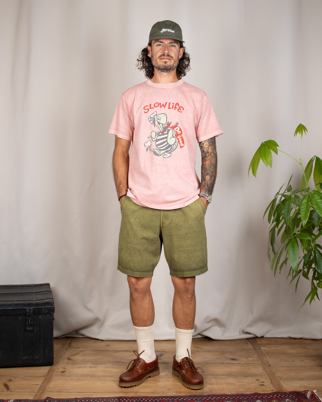 Travel Shorts Heavy Cotton P-Sage