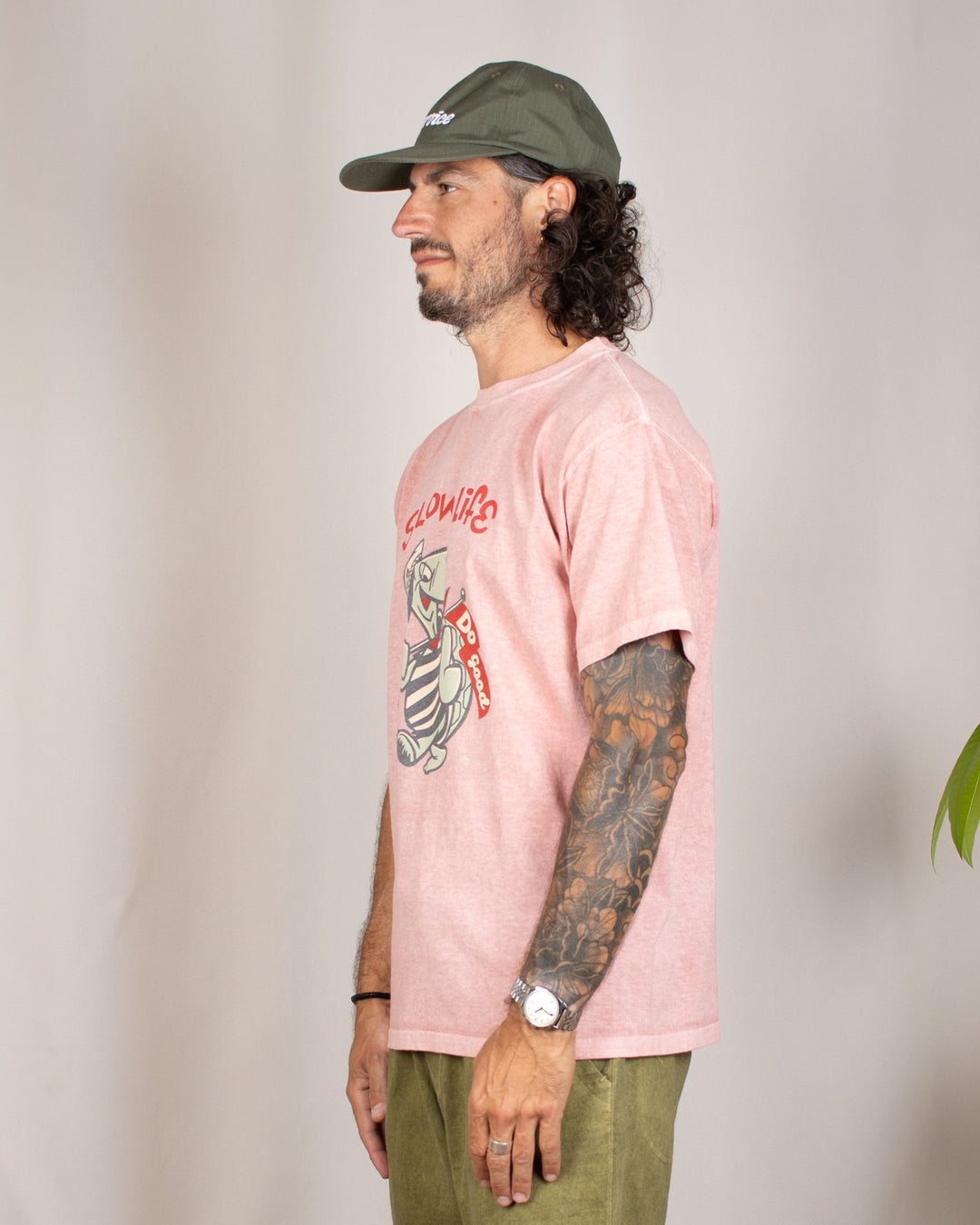 Slow Life SS Tee P-Coral