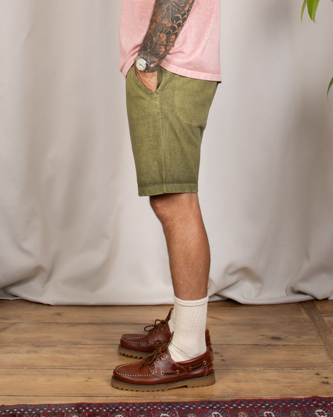 Travel Shorts Heavy Cotton P-Sage