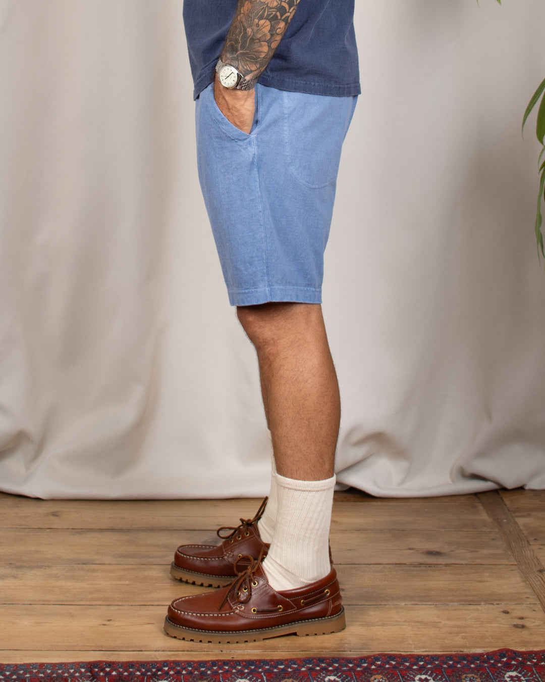 Travel Shorts Heavy Cotton P-Ajisai