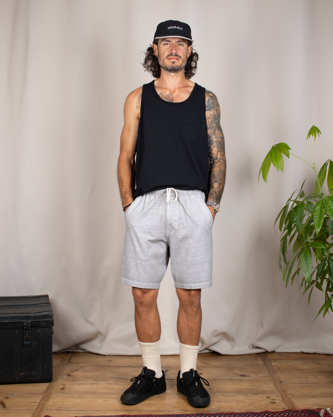 Travel Shorts Heavy Cotton P-Ash