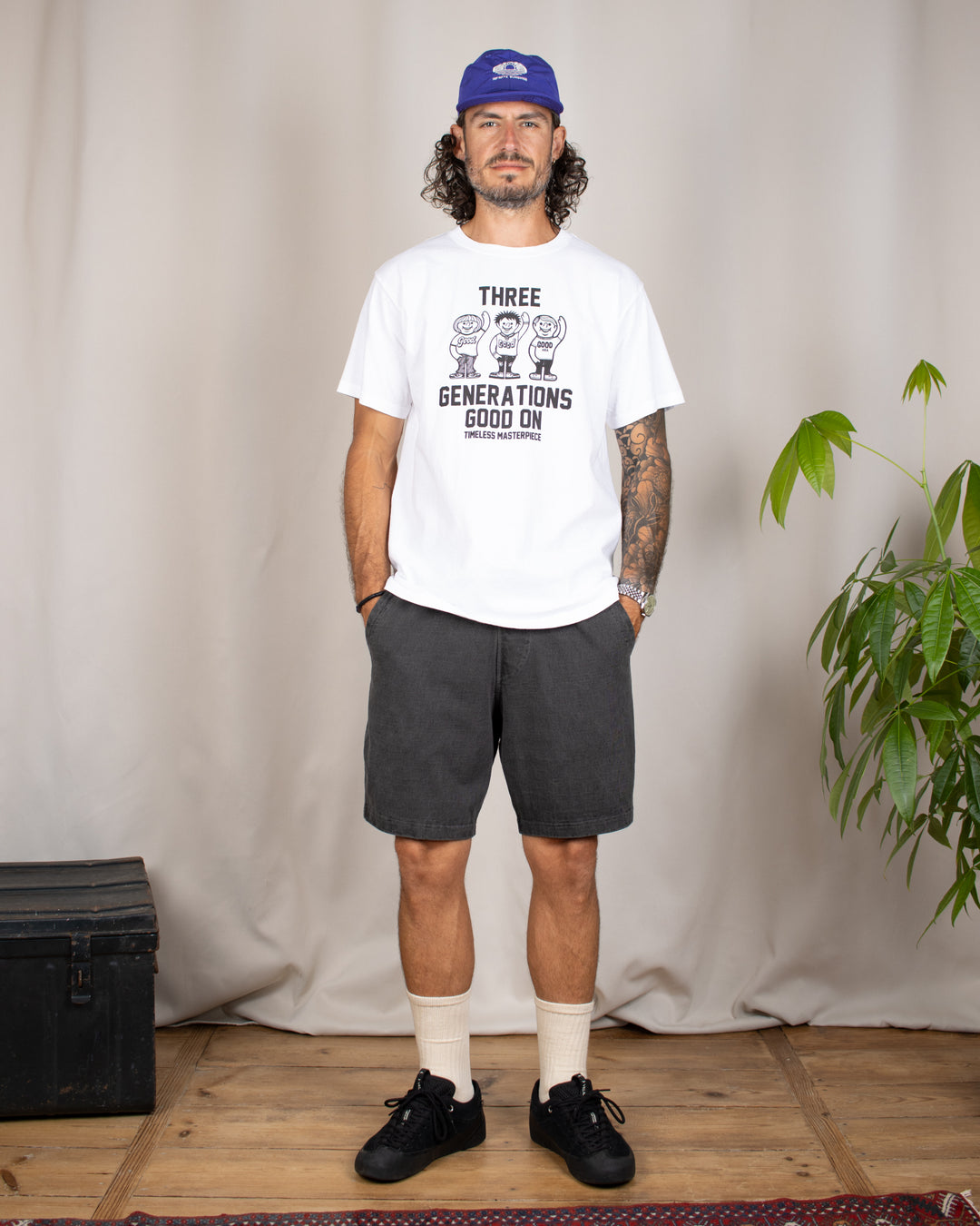 Three Generation SS Tee White