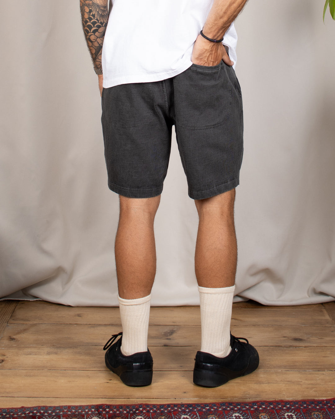 Travel Shorts Heavy Cotton P-Black