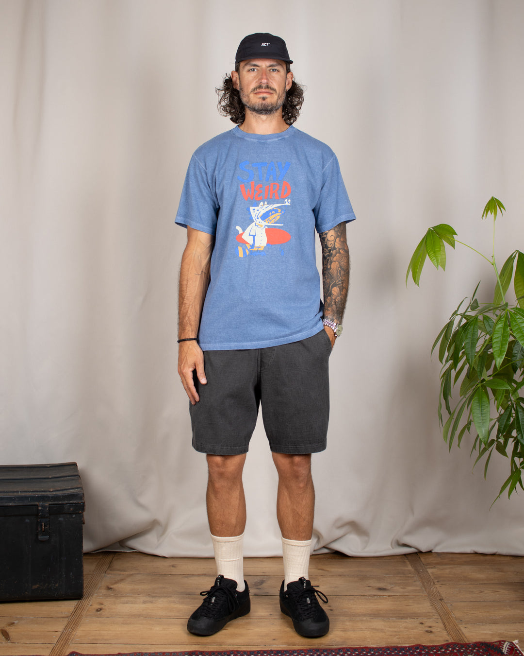 Stay Weird SS Tee P-Ajisai