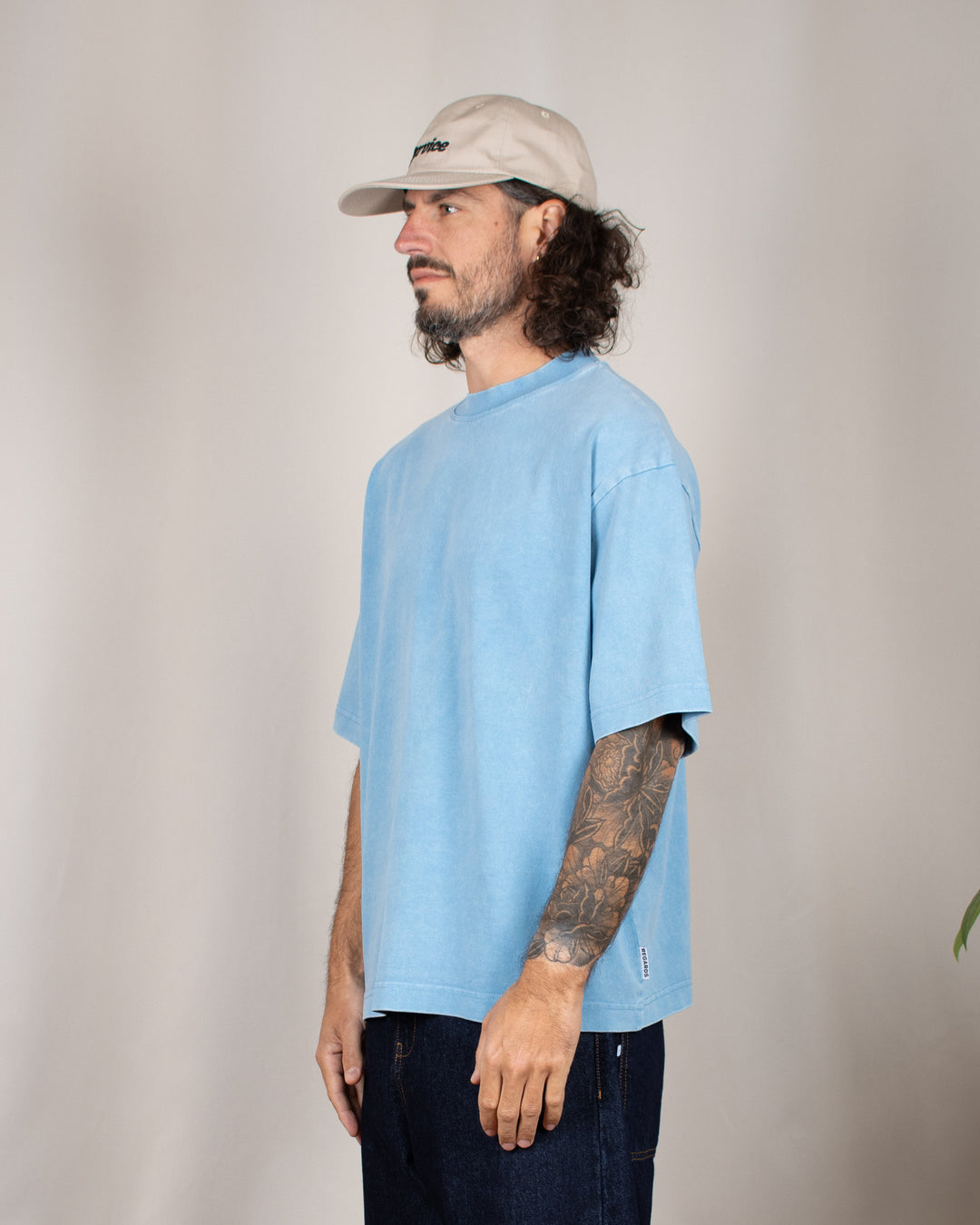 Heavy Oversize Tee Ocean Washed