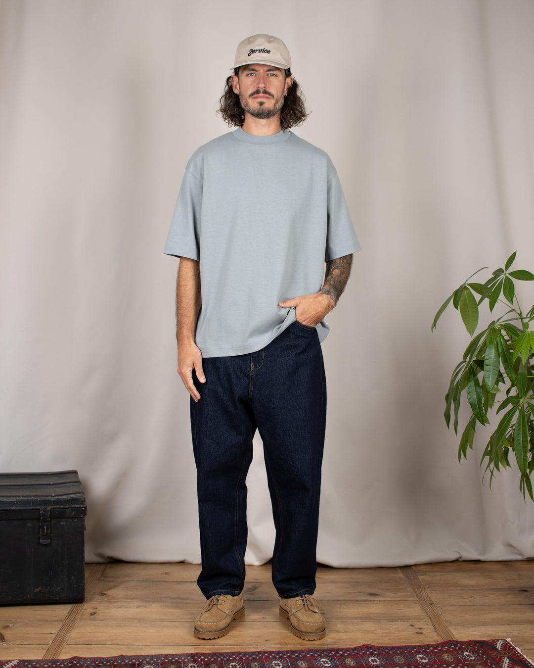 Heavy Oversize Tee Frosted Moss
