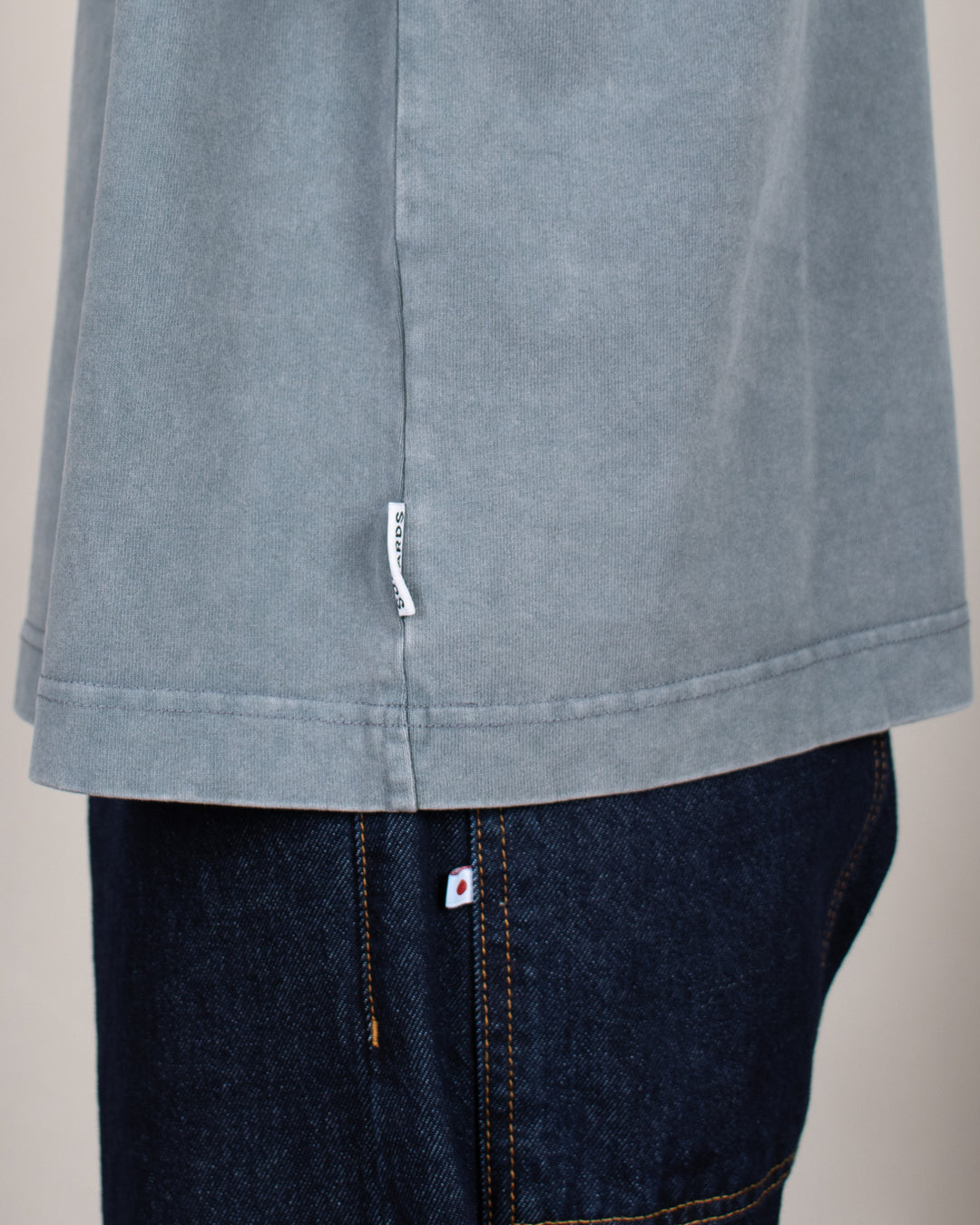 Heavy Oversize Tee Grey Washed