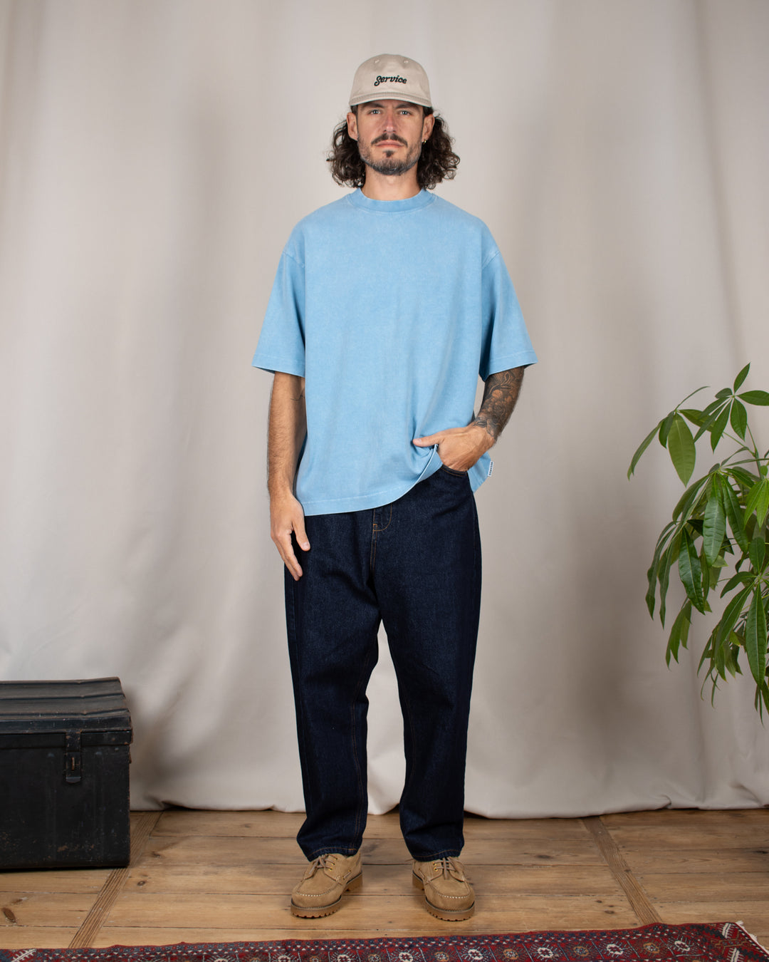 Heavy Oversize Tee Ocean Washed
