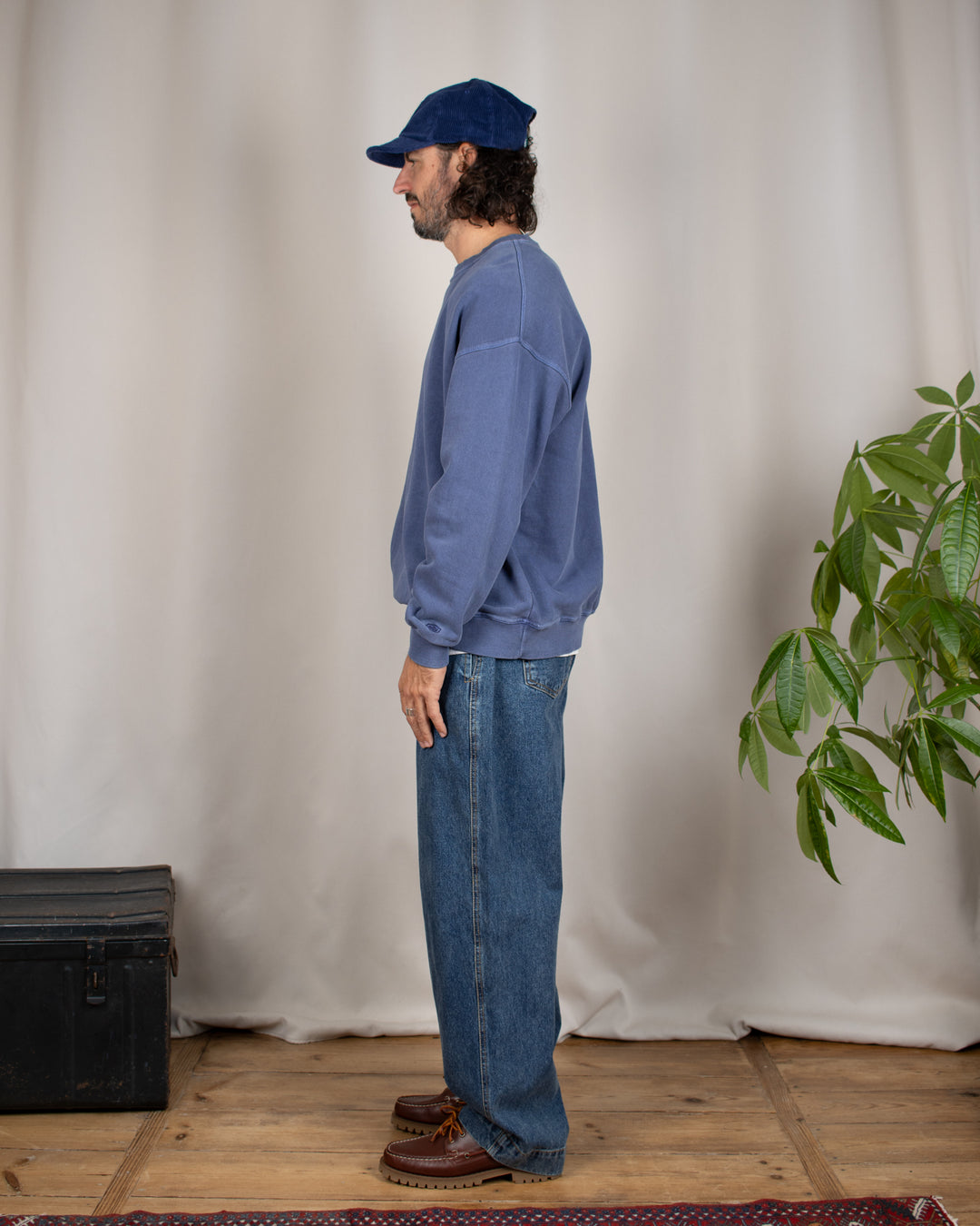 Pigment Sweat Shirt Vintage Navy