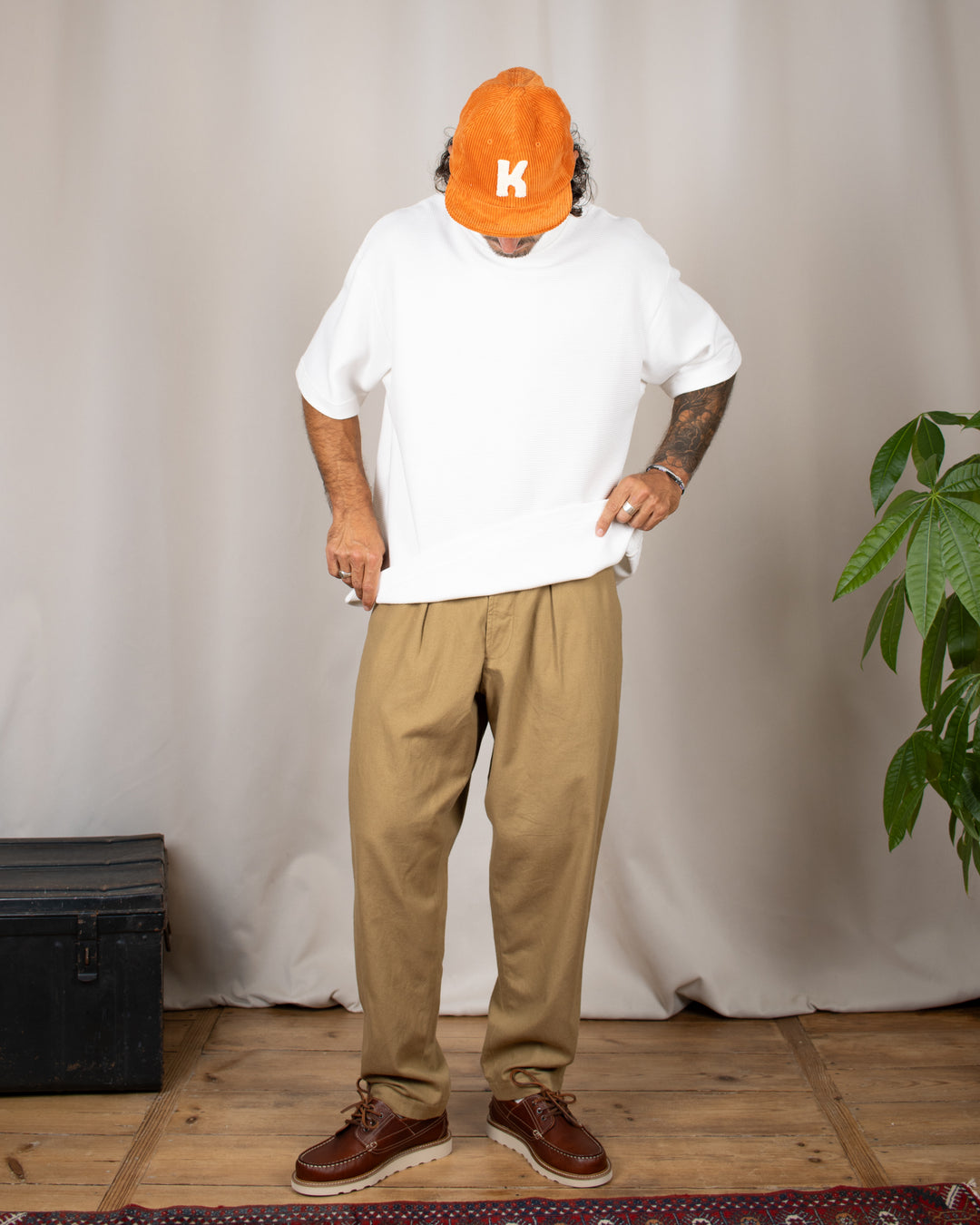 Waffle Oversize Tee Snow
