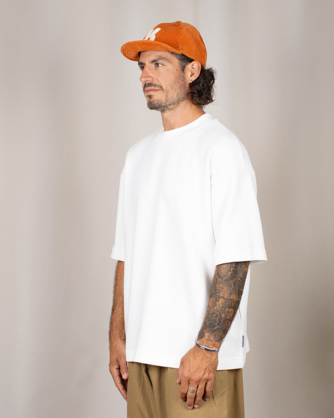 Waffle Oversize Tee Snow